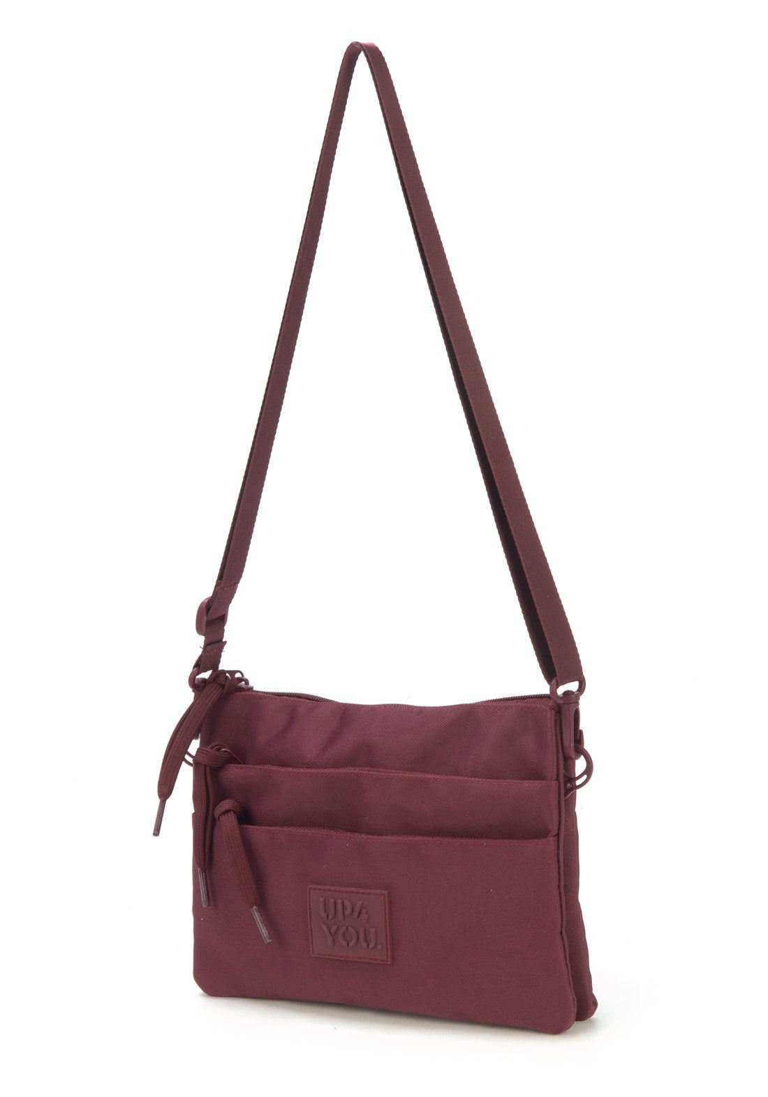 Bolsa Trasnv Bolso Moda Sarja Up4you Vinho - Unico.VINHO