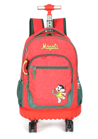 Mochila de Rodinhas 360 Média Infantil de Costas Turma da Mônica