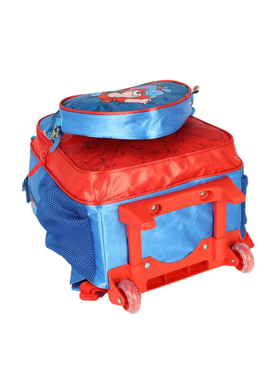 Mochila De Rodinhas Turma Da Monica Com Bolso Removivél Up4you