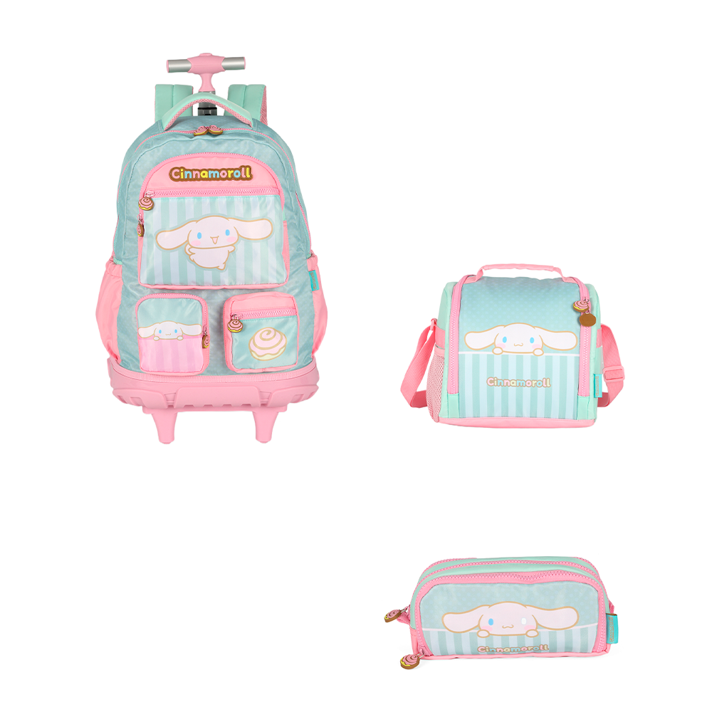Kit Escolar de Rodinha - My Melody e Cinnamoroll