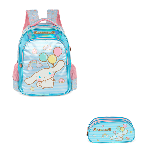 Kit Escolar de Costas - My Melody e Cinnamoroll Acetinado