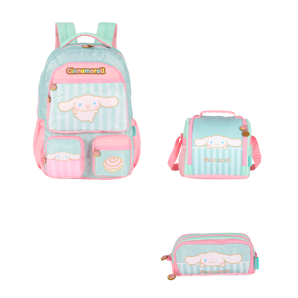Kit Escolar de Costas - My Melody e Cinnamoroll