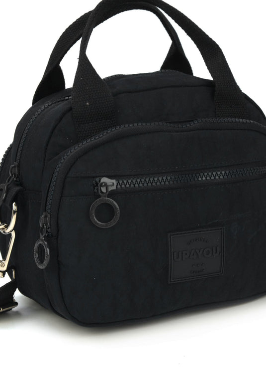 Mochila Moda Crinkle Up4you Vermelho - Unico.PRETO