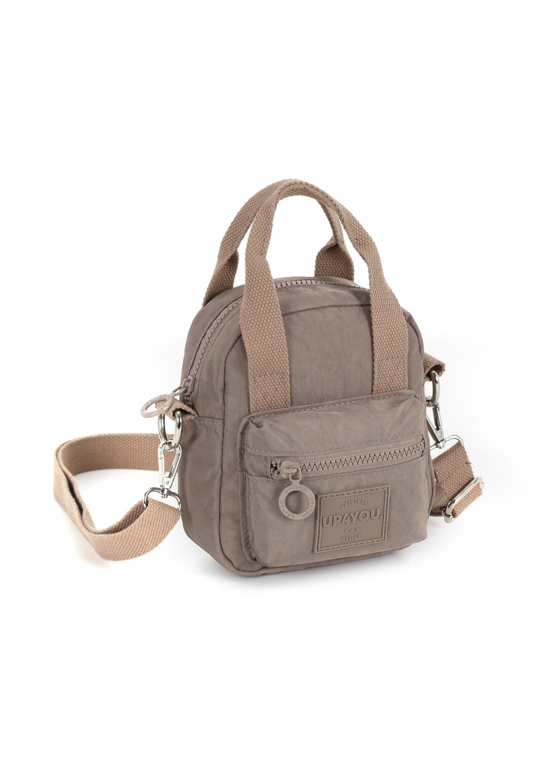 Mochila Moda Nylon Up4you Bege - Unico.FENDI