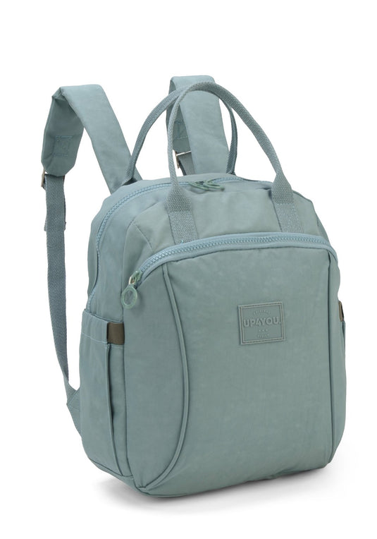 Mochila Round Moda Crinkle Up4you Azul Claro - Unico