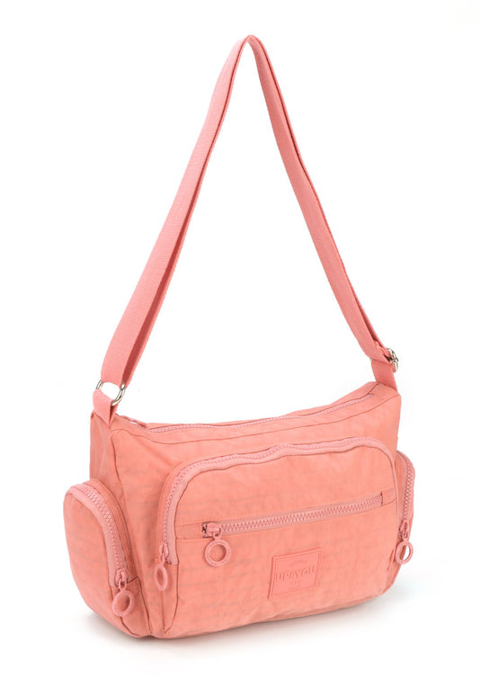 Mochila Round Moda Crinkle Up4you Pink - Unico.ROSE