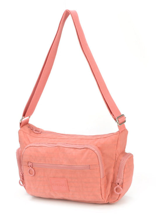 Mochila Round Moda Crinkle Up4you Rose - Unico.ROSE