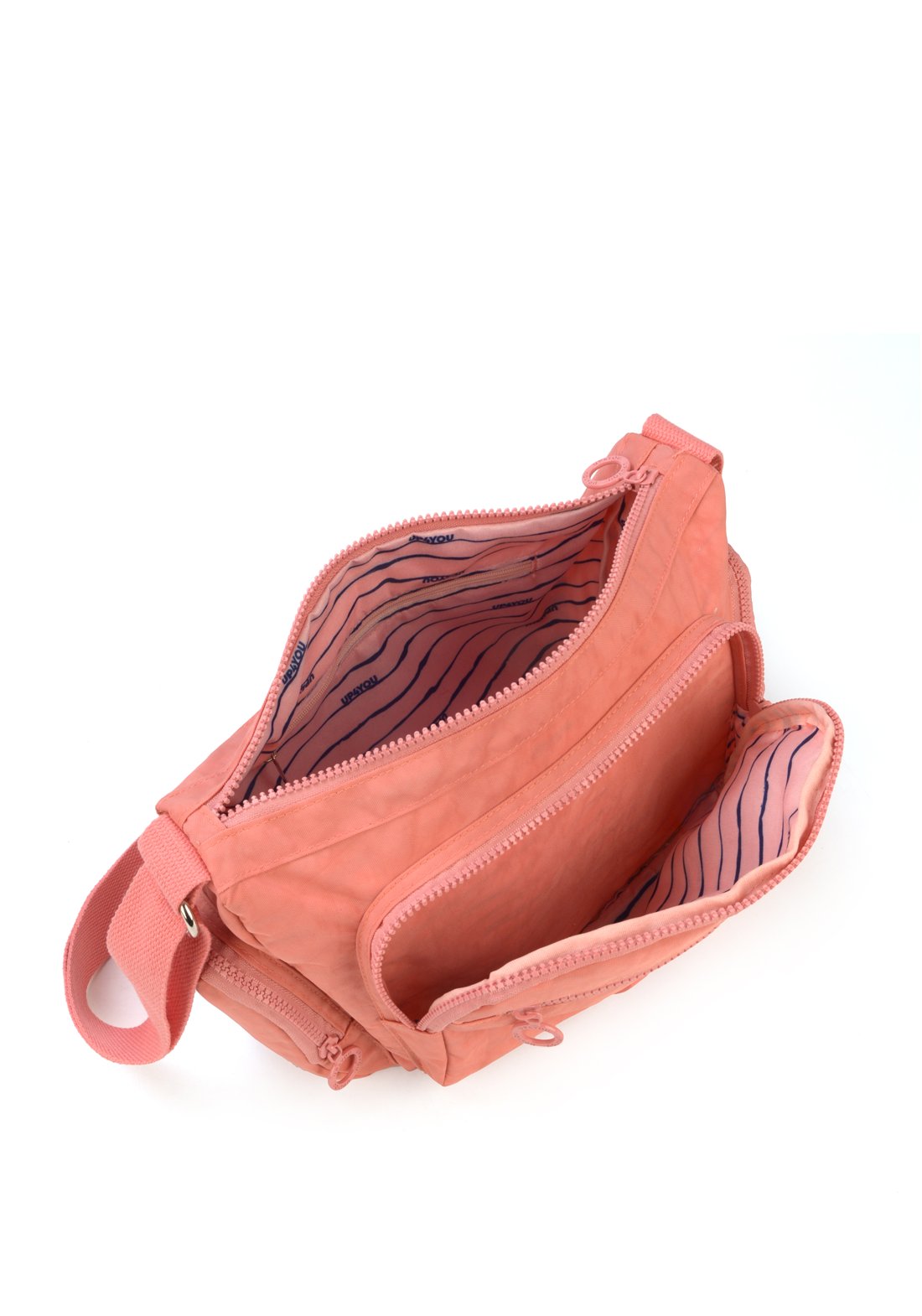 Mochila Round Moda Crinkle Up4you Rose - Unico.ROSE