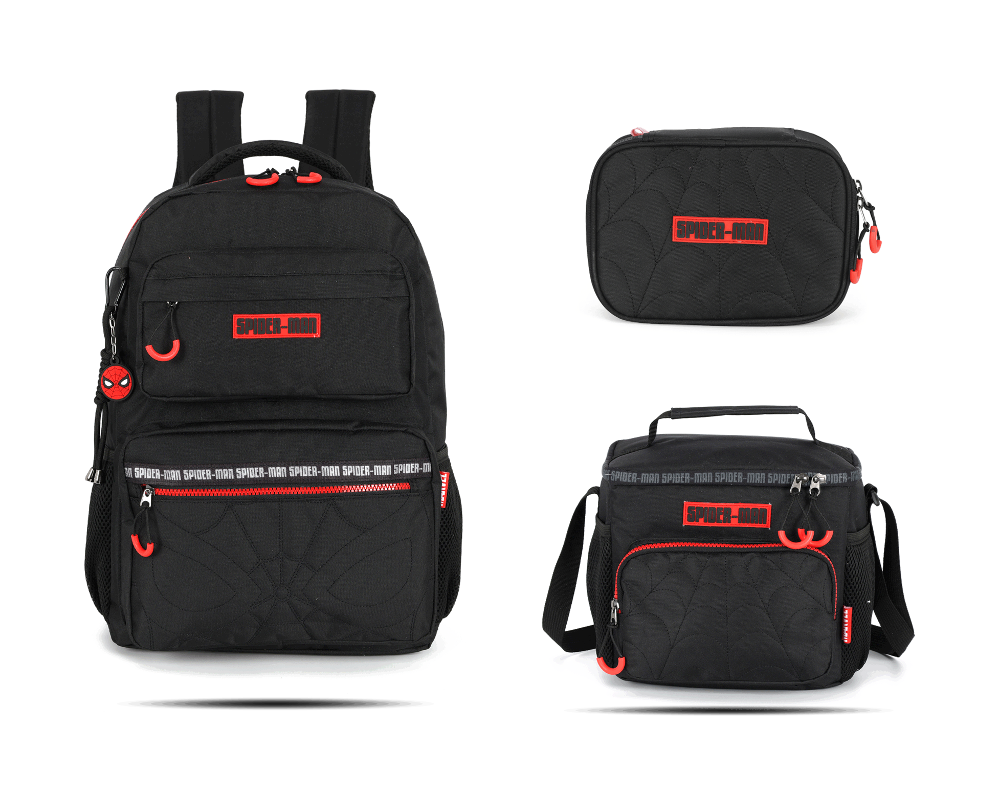 Kit Escolar Costas Juvenil Spider-Man Estojo Box - Preto (MS50851SP)