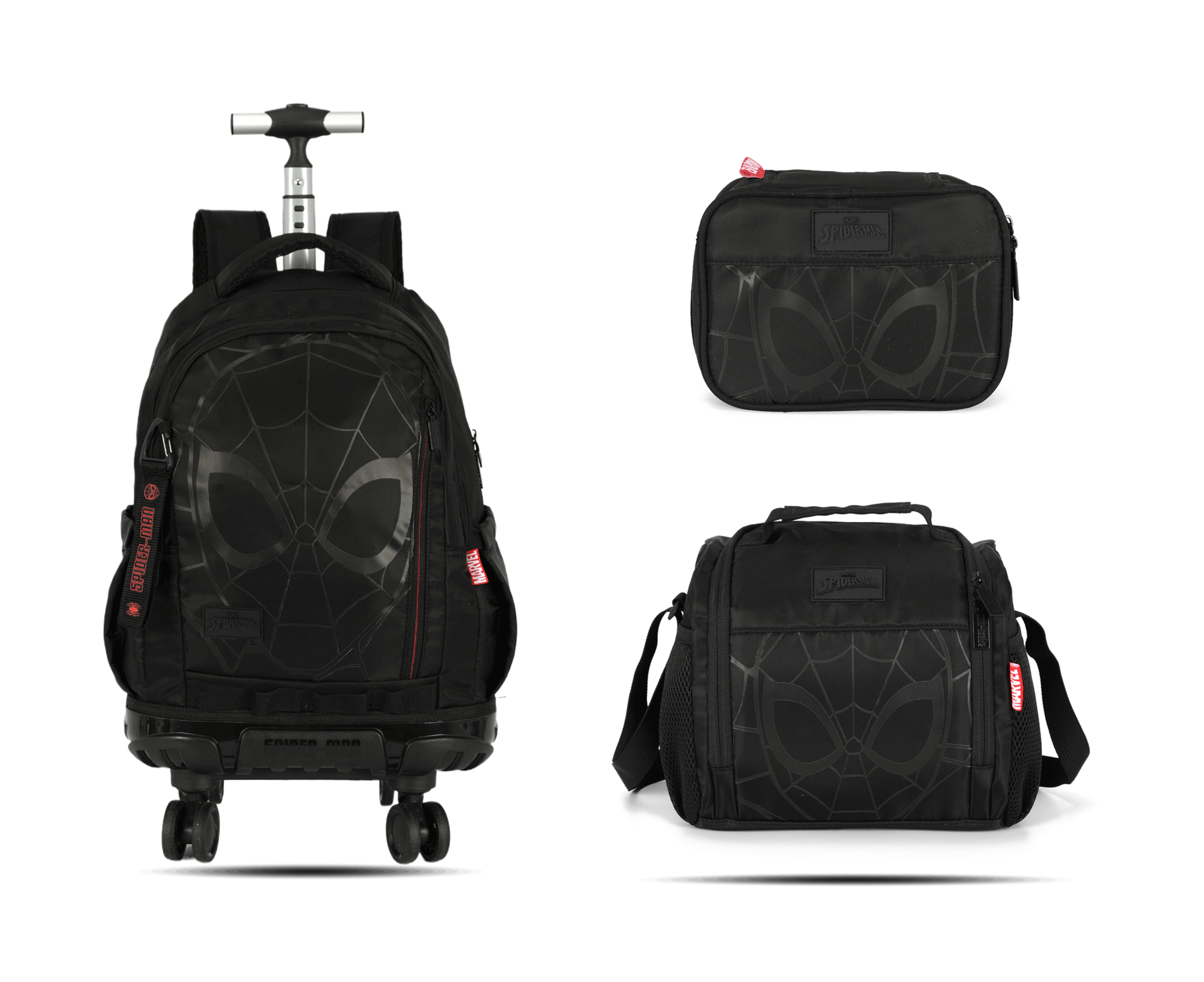 Kit Escolar Rodinha Juvenil Spider-Man Estojo Box - Preto (MC50862SP)