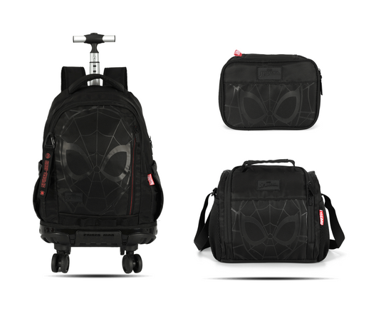 Kit Escolar Rodinha Juvenil Spider-Man Estojo Box - Preto (MC50862SP)