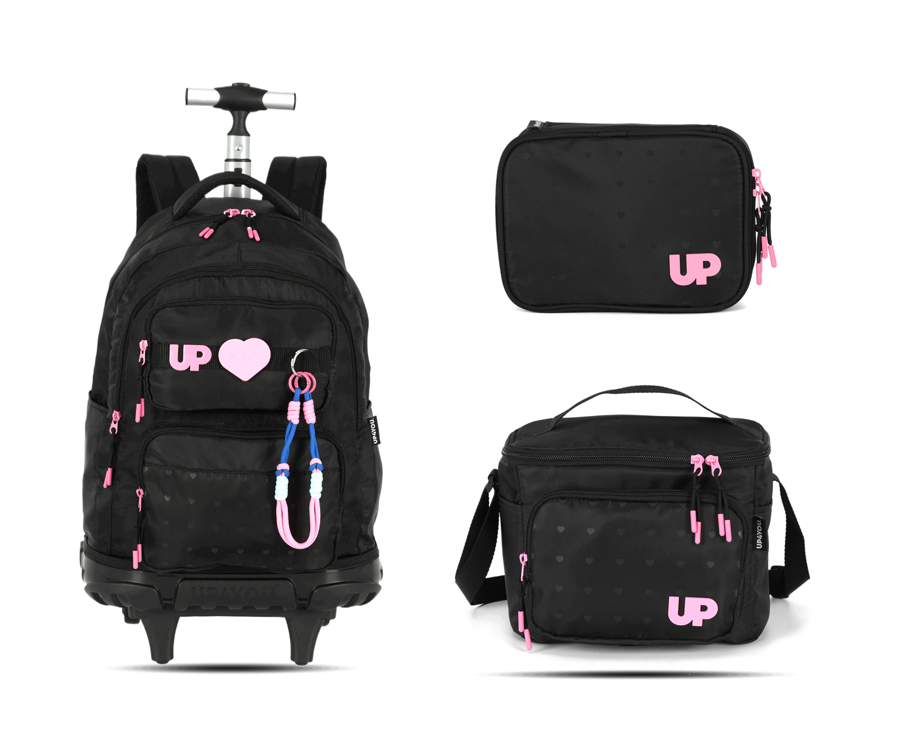 Kit Escolar Rodinha Juvenil Up4you Estojo Box - Preto (MC50367UP)